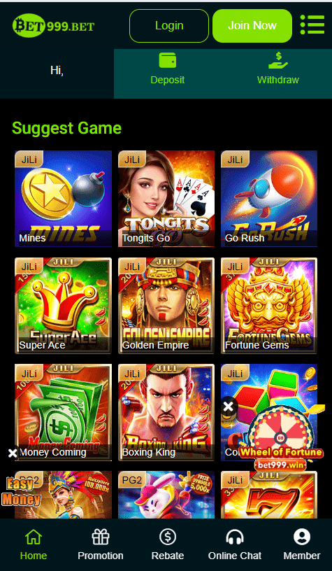 how to withdraw at bet999