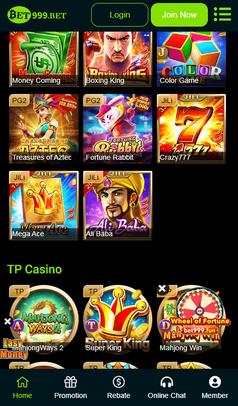what are the bonuses and promotions at bet999